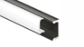 Профиль Geniled для светодиодной ленты врезной  Black 22x6x2000 М16 с заглушками и рассеивателем Ch